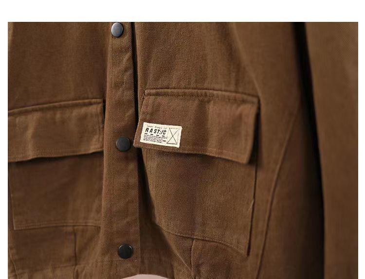 Damen locker geschnittene Baumwolljacke mit Stehkragen - Große Größen, Frühling/Herbst Freizeit-Strickjacke
