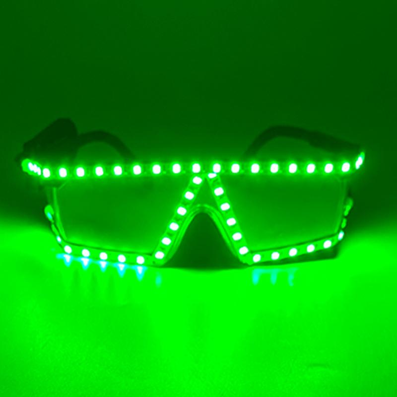 Óculos de Rave Fluorescentes Luminosos LED Óculos Cyberpunk Com Luzes Suprimentos para Festa de Feriado Óculos de Neon Brilhantes Adereços de Club