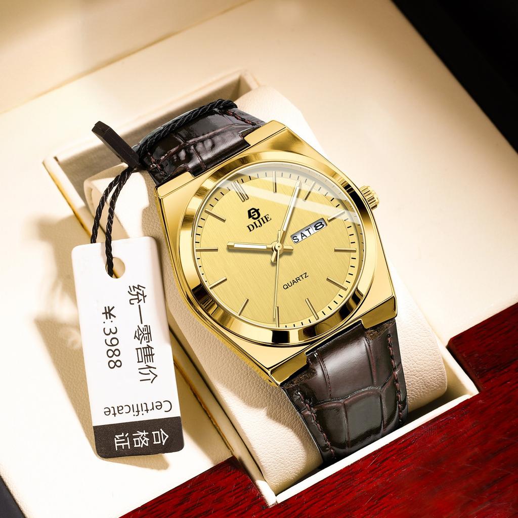 Unisex Watches Waterproof Quartz Watch Wath Business Double Date Quartz Watch