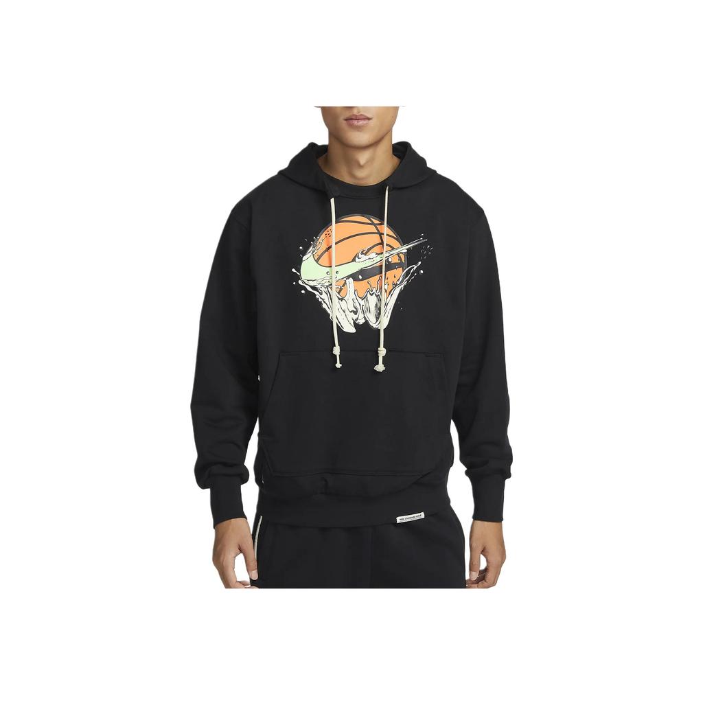 Nike Basketball Print Casual Hoodie Long Sleeve Men Tops Black FB7138-010