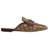 Coach Samie Leather Jacquard Logo Slide Sandals Women Footwear Brown CR870-NM9