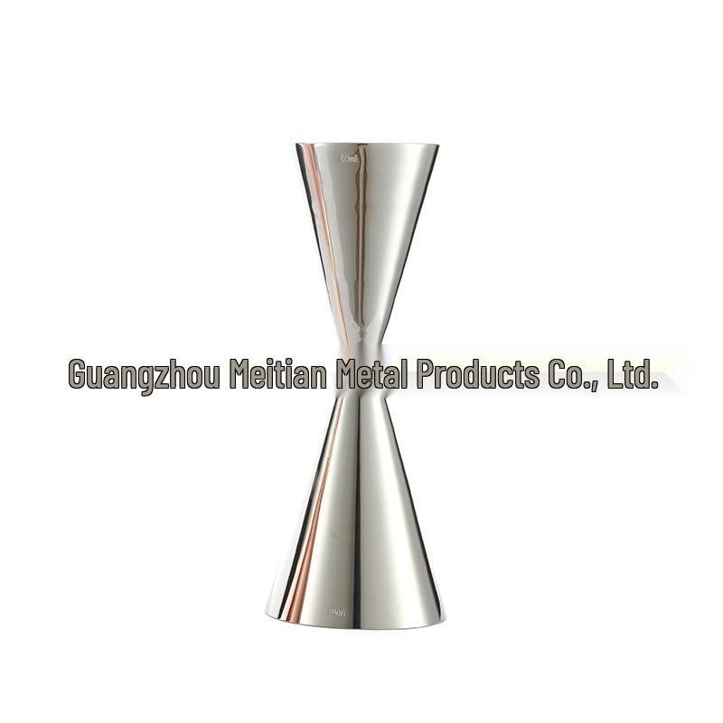 304 Stainless Steel Gold Ring Conical Jigger with Measurement Scale