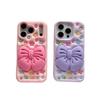 3D Large Bow Pink/Purple Case for iPhone 13-15, 17 Pro