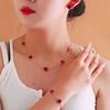 Lucky Five-petal Flower Five-leaf Clover Bracelet Earrings Necklace for Women Elegant Fashion Accessories Party Jewelry Gifts