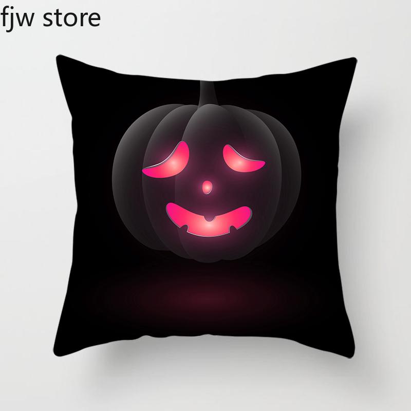 Halloween Decoration Pillowcase Pumpkin Ghost Face Party Holiday Gift Sofa Cushion Cover Bedroom Home