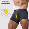 Men's Breathable Boxer Briefs - Solid Color, Youth Style, Gun-Type Separation