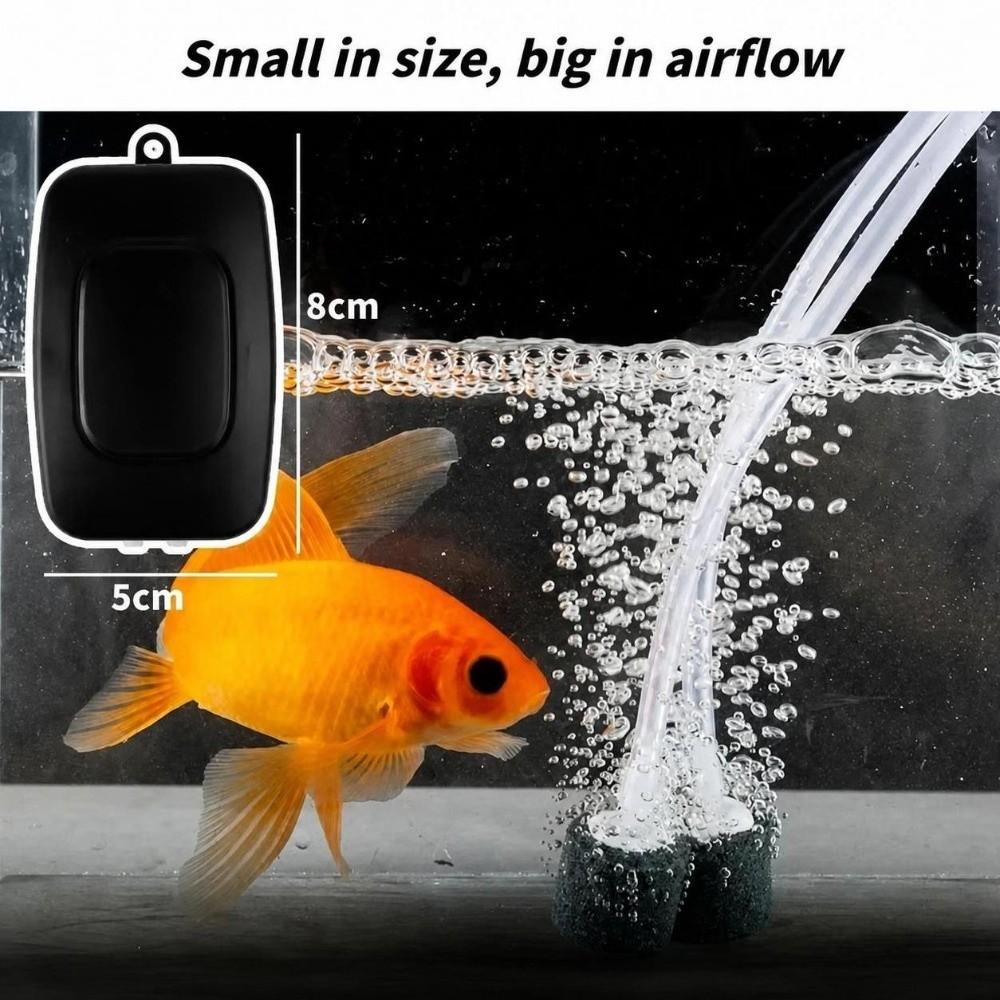 with Air Stone Oxygen Pump USB Aquarium Filter Aquarium Air Pump Kit Fishing Tank Accessories