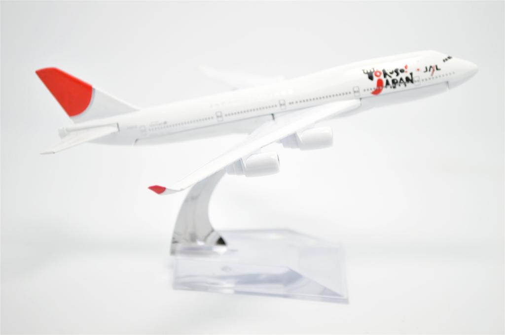 TANG DYNASTY 16cm Japonská letecká společnost Boeing B747 z lehkých slitin Model letadla Hračka 1/400 (JAL)
