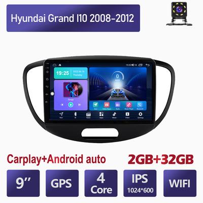 Wireless Android Car Radio Carplay For Hyundai Grand I10 2008-2012 Multimedia Video Player GPS Navigation WIFI 2+32GB
