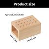 Wooden Nails Drill Grinding Bit Holder Professional Nails Polish Head Storage Display Stand Nails Drill Bits Organizer