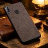 Phone Case - Solid Color Faux Leather Phone Case for Xiaomi Redmi Note 9 8 7 Pro 9S 8T Precise Camera Hole Positions And Business