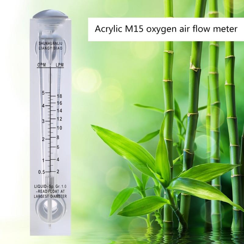 Oxygen Air Flow Meter  0.5-5GPM 2-18LPMGas Flowmeter Regulator Flow Meter for Oxygen Air Gas Conectrator Durable-