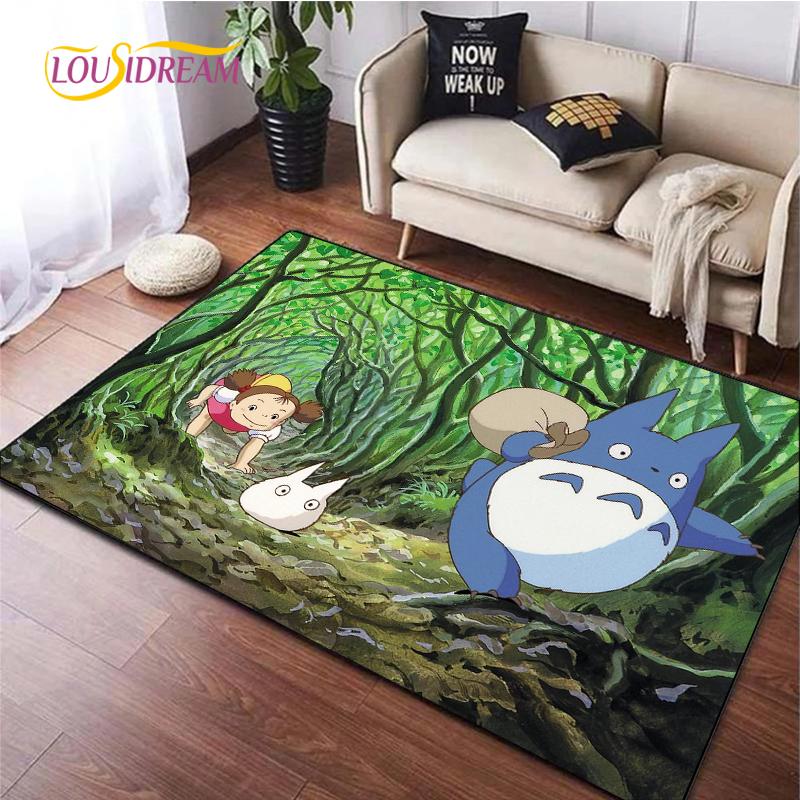 Cute Cartoon Anime Carpet for Living Room Bedroom Rug Kitchen Kids Unslip Floor Mat Birthday Gift Photography Props Tintines Rug