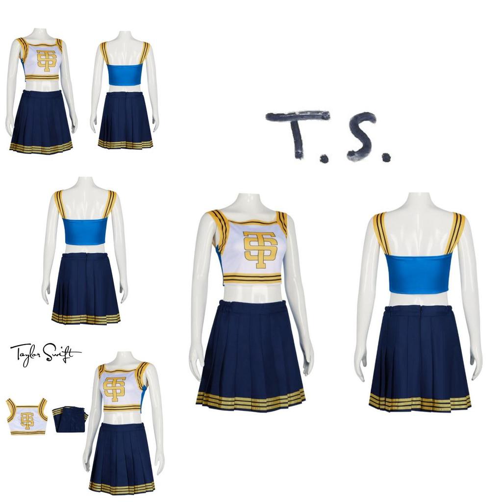 Trendy Sweet Dada Taylor Swift Cheerleader Ensemble For Jazz Dance Hip-hop Street Dance Costume With Modern Dance Attire