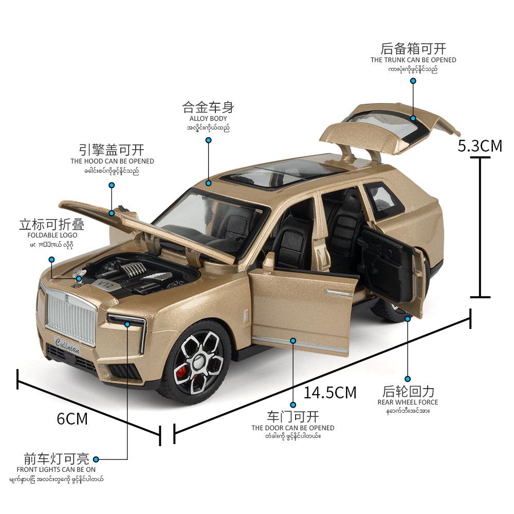1:32 Cullinan Luxury SUV Alloy Simulation Car Model Diecast & Toy Vehicles And Collectibles Cars Decoration Toy Boys