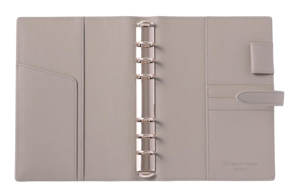Franklin Planner Color Noblesse IV Binder, Compact, 20mm, Light Gray, 86642
