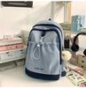School Bag Ins Small Fresh Casual College Student School Bag Simple Versatile Backpack Lightweight Backpack Sweet Spring Outing Bag