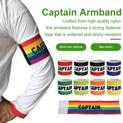Kapitänsbinde für Fußball, Outdoor-Teamsport, Spielerband, verstellbar, elastisches Nylonarmband