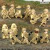 Soldato del deserto mimetica squadra speciale minifigure accessori piccole particelle giocattoli per bambini