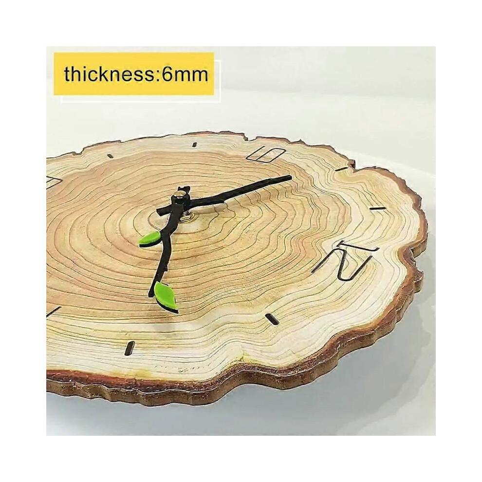 New product,Silent Vintage Wall Clock Wood Wall Clock, Kitchen Wall Clock, Retro Vintage Wall Clock for Home Living Room Kitchen 28x30cm