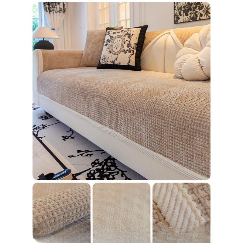 

Chenille Sofa Cushion Light Luxury High-Grade Four Seasons Universal Sofa Cover Soft Backrest Towel 70*70cm