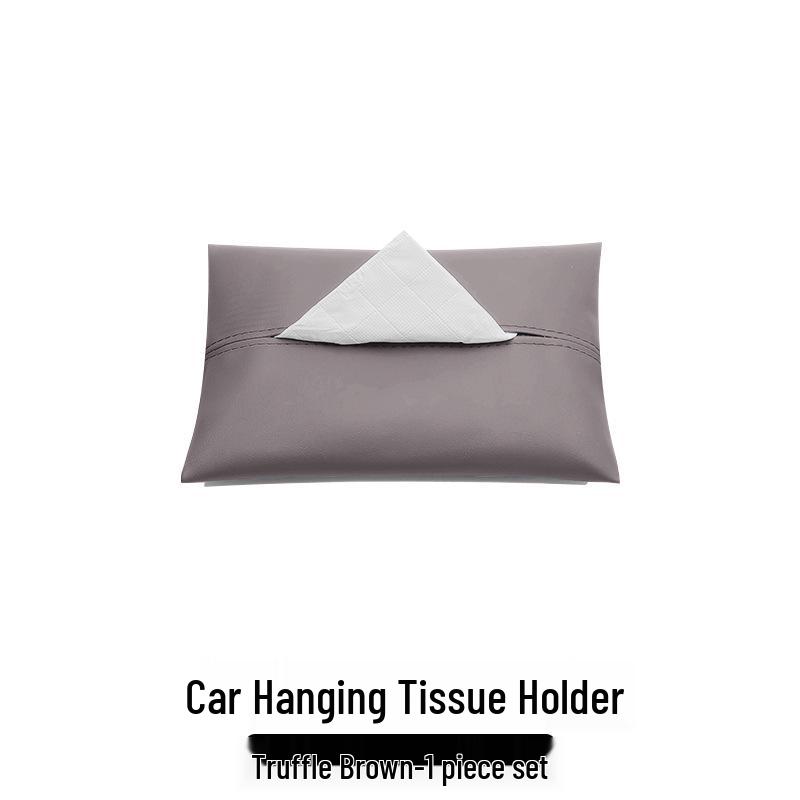 AITO M Car Leather Tissue Holder: Headrest Strap Pull-Out Box