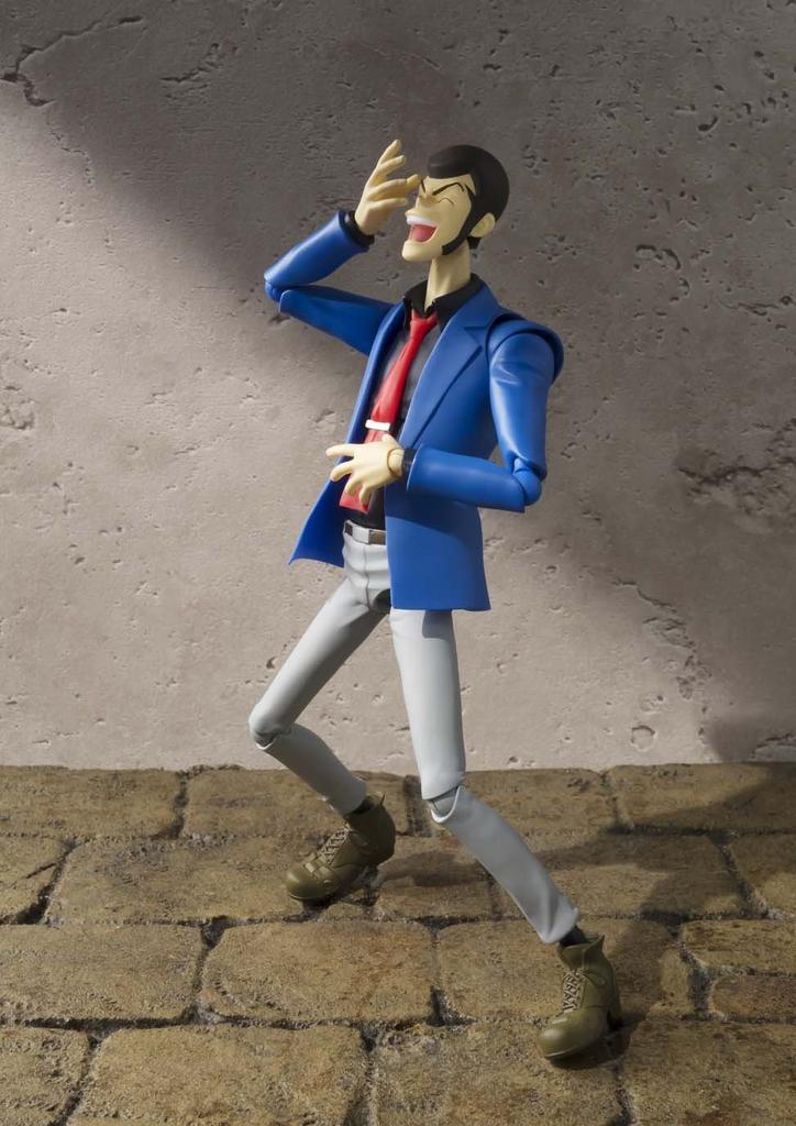 TAMASHII NATIONS Lupin Třetí, pohyblivá malovaná figurka o velikosti přibližně 150 mm, SHFiguarts ABS a PVC