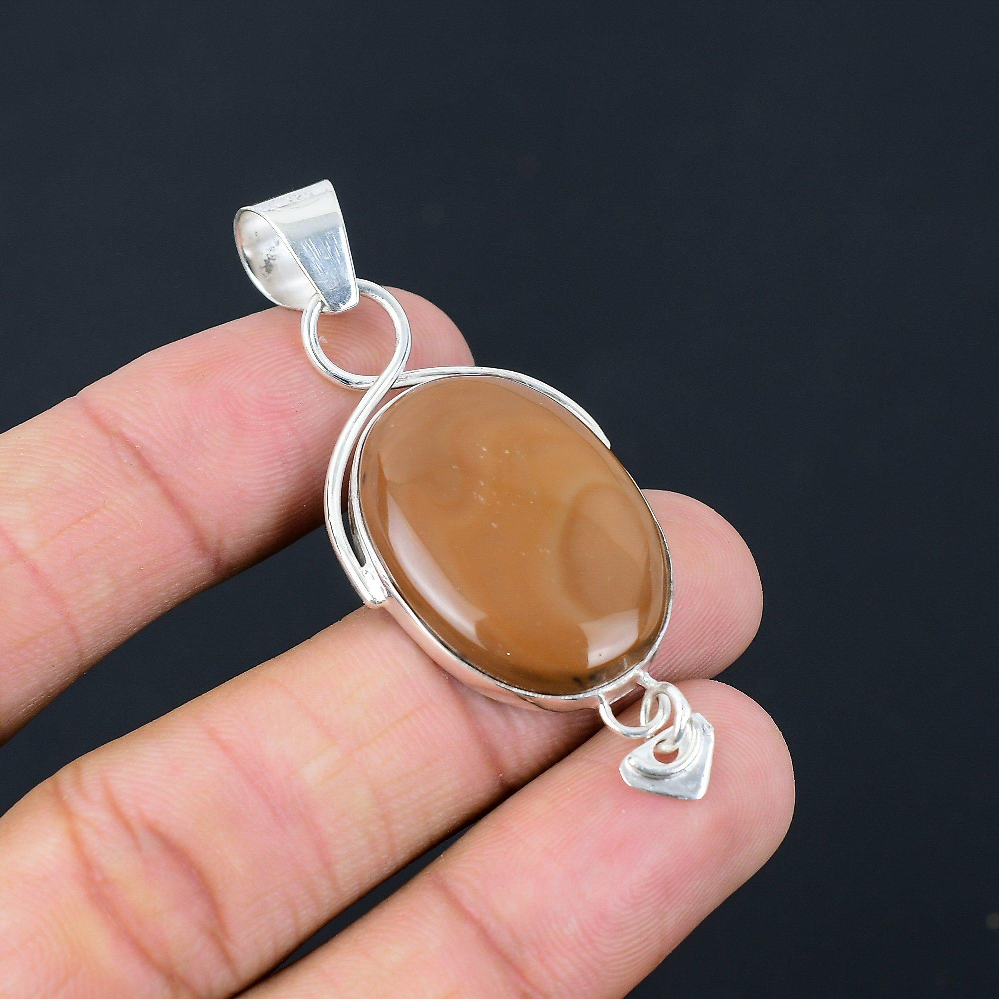Mothers day Sale 925 Silver Natural Mookaite Artisan Wedding New Pendant Jewelry