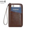 RFID Anti-Magnetic Multi-Functional Passport & Document Wallet with Zipper