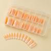 120x/Box French Tip False Nails Press On Nails Coffin False Nails Full Cover Stick on Nails Artificial Nails for Woman