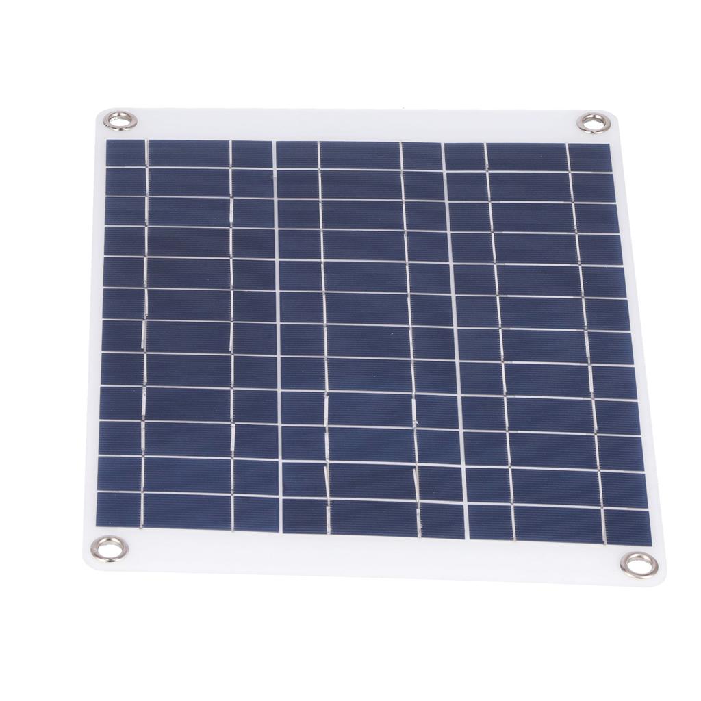 Solar Panel 15W Durable Sensitive 3 Type Connection Portable Convenient Solar Car Battery Charger