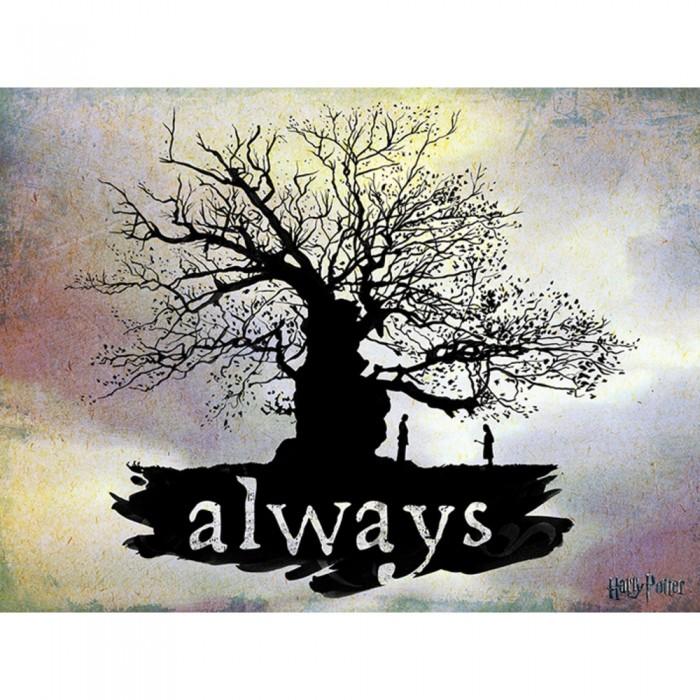 HARRY POTTER Sempre impressão em tela 80cm x preto