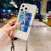 Vintage Strap Case For Samsung Galaxy S25 Ultra S24 FE A36 A06 A16 A55 A35 A15 Crossbody Lanyard Wallet Card Crystal Clear Cover