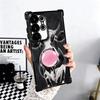 White Black Dairy Cattle Symbol Plating Phone Case For Samsung Galaxy S24 S25 FE S26 Edge S23 Ultra S22 S21 Plus S20 Anti-Fall A