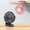 Mini Portable Clip On Fan,USB Desk Fan,3 Speeds Quiet Wind 720° Rotate Personal Electric Fan,Standing Fans for Room Home