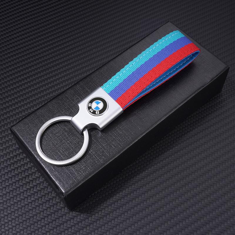 For BMW M X1 X3 Leather Car Keychain Key Chain Rings 3D Metal Keyring For BMW M Performance E46 E90 E60 F10 F30 E39 E36 F20 E87 G30 E92 E91 X5 vby40