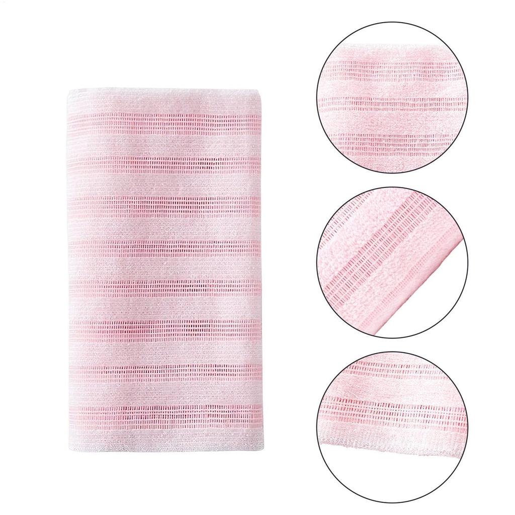 1 Stück Peeling-Waschlappen Rückenbürste für Dusche Silberionen Multifunktions-Schaumbadetuch Ultralange Peeling-Tücher