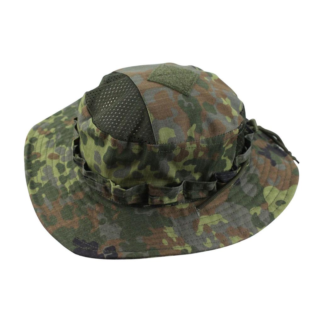New Tactical Camo Boonie Hat Army Outdoor Wide Brim Sun Hat Fishing Bucket Hat for Hiking