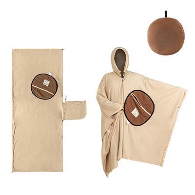 Outdoor Wearable Cloak Śpiwór Wielofunkcyjny ocieplający śpiwór Polarowy śpiwór na zimowe kempingi, podróże, wędrówki
