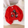 Kids Sweatshirt,Fashion Sweatshirt, Featuring a Racing Motorcycle Rider Design, Perfect for Autumn And Winter