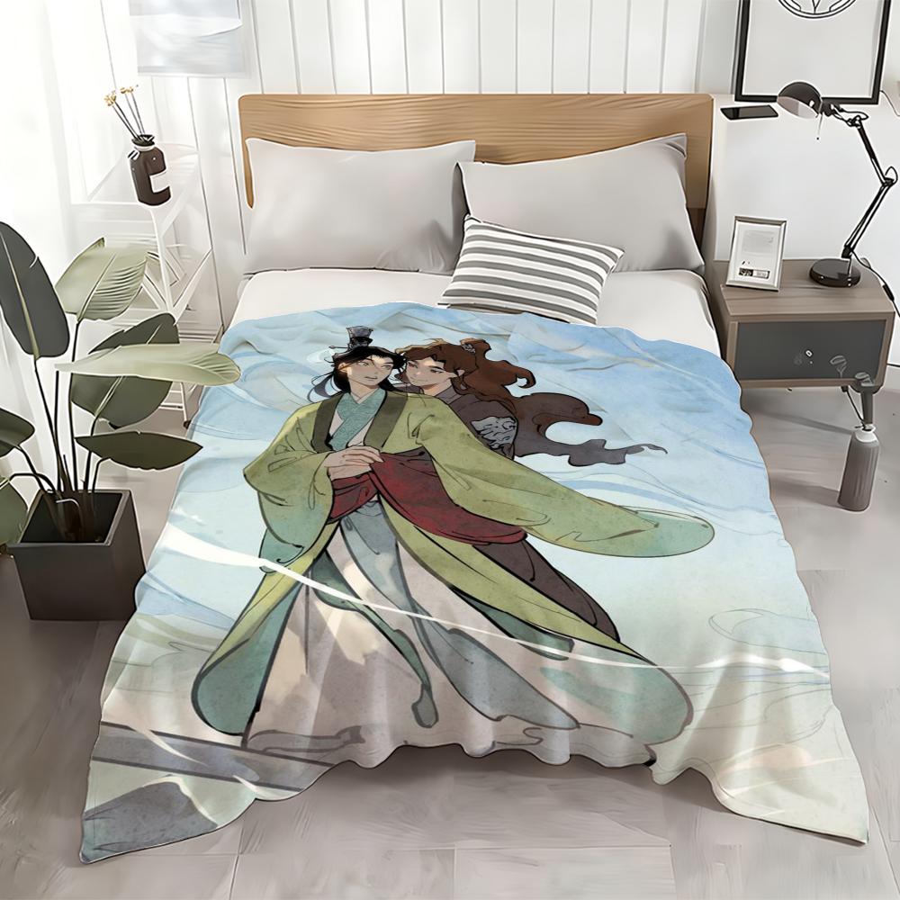 Anime The Scum Self-Saving System Throw Flannel Throw Blanket: Soft Kid-Friendly Warm Anti-Static All Season Washable Couch