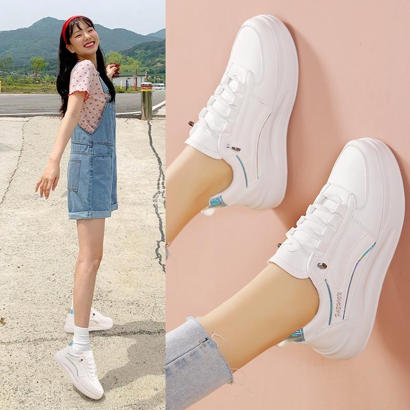 2025 spring new little white shoes female students trendy versatile platform single shoes trendy shoes casual shoes women's shoes