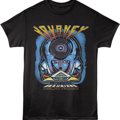 Journey Frontiers Studiové album Tričko 80. léta Dospělý Černé Krátký rukáv Rock Vintage Styl Grafické Tričko Tričko