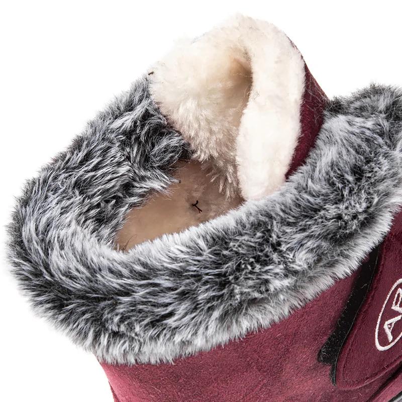 Thick Plush Snow Boots Woman 2025 Winter Keep Warm Fur Ankle Boots for Women Comfort Non Slip Cotton Padded Shoes Plus Size 44