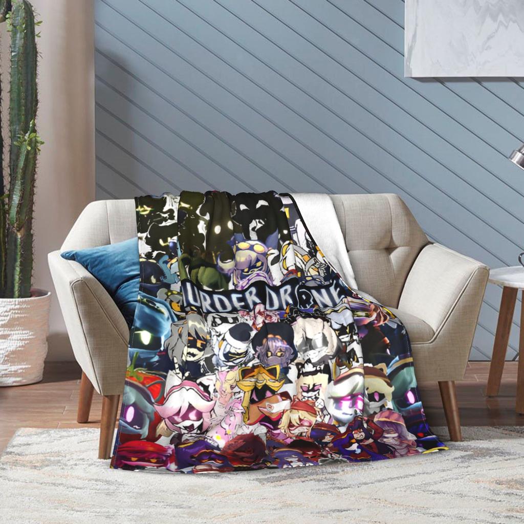 Murder Drones Throw Blanket for Couch Cool Doorman Soft Cozy Plush Blanket 50x60 Inches Multi-size Bedspreads for All Seasons