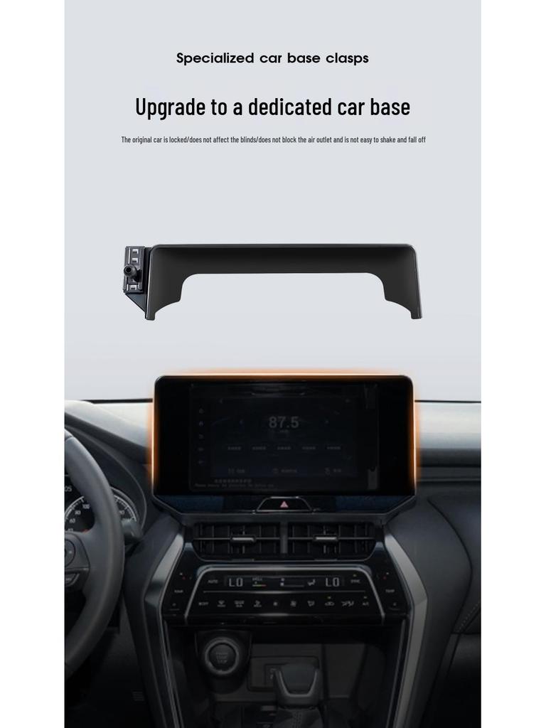 Toyota Auto-Bildschirm Handyhalter - Horizontale Stumme Spiegel-Navigationshalterung