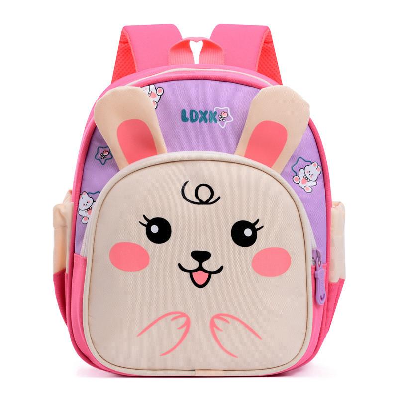 Adorable Cartoon Backpack For Kids Oxford Cloth Lightweight School Bag Cute
