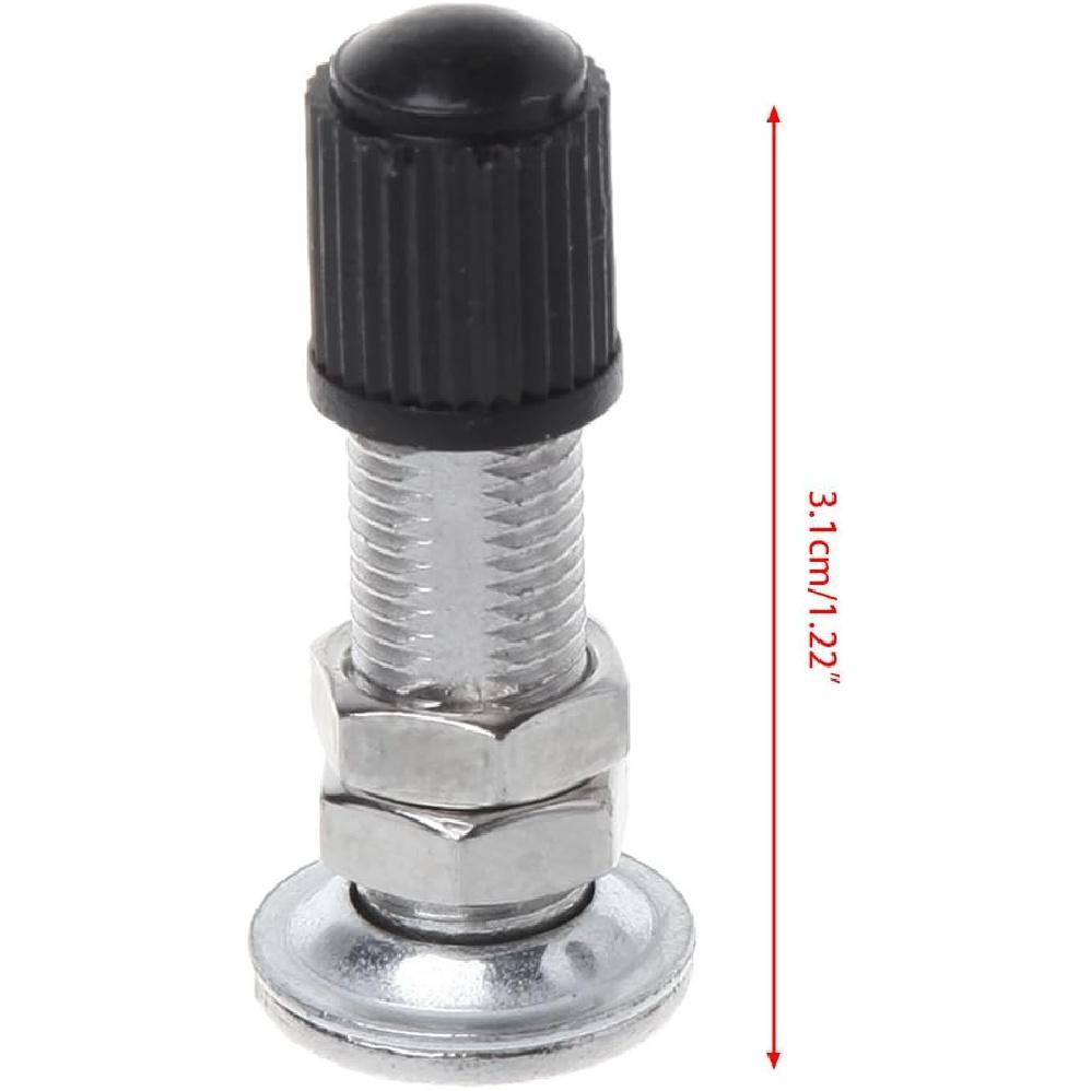

BIBABLYKE 2 pcs 31mm Bicycle Schrader for Valve Ultralight Zinc Alloy MTB Mountain Road Bi as Shown Zinc Alloy