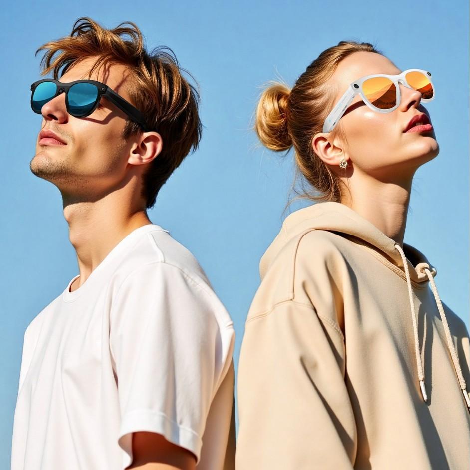 M88 Smart Glasses With Bluetooth Call AI Voice Assistant for Taking Photos And Videos Anti Blue Light Sunglasses