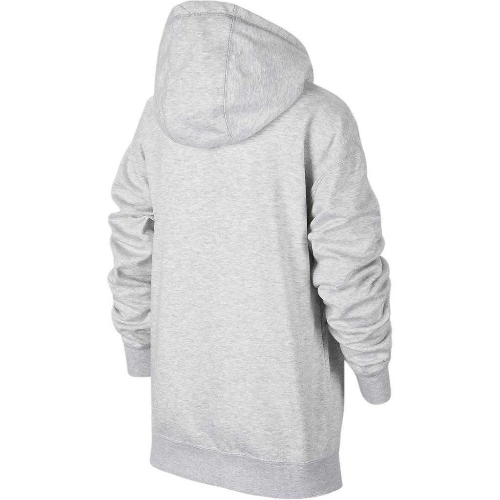 Jordan Sweatshirt Sport Casual Sports Soft Fleece Lined Hood Light Heather Gray Teenagers Kids' HV1597-063